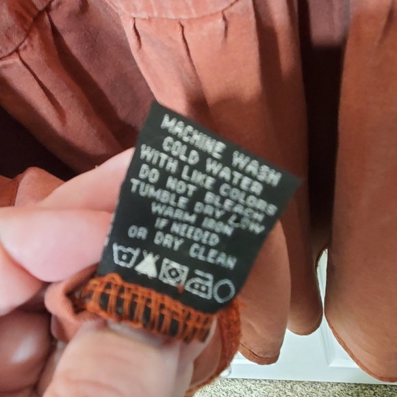 Velvet Heart Terracotta Sleeveless Dress Used Excellent Condition - Picture 6 of 6